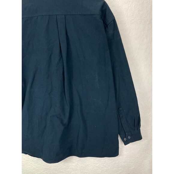 Vintage L.L.Bean Flannel Shirt Men’s Size XXL Blue Plaid Button Down Cotton - Picture 7 of 7